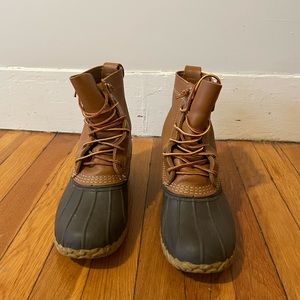 SOLD: L.L Bean Boots, fleece lined, tan/brown, size 8 (womens)